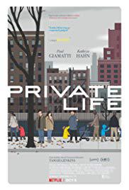 PRIVATE LIFE (2018) izle